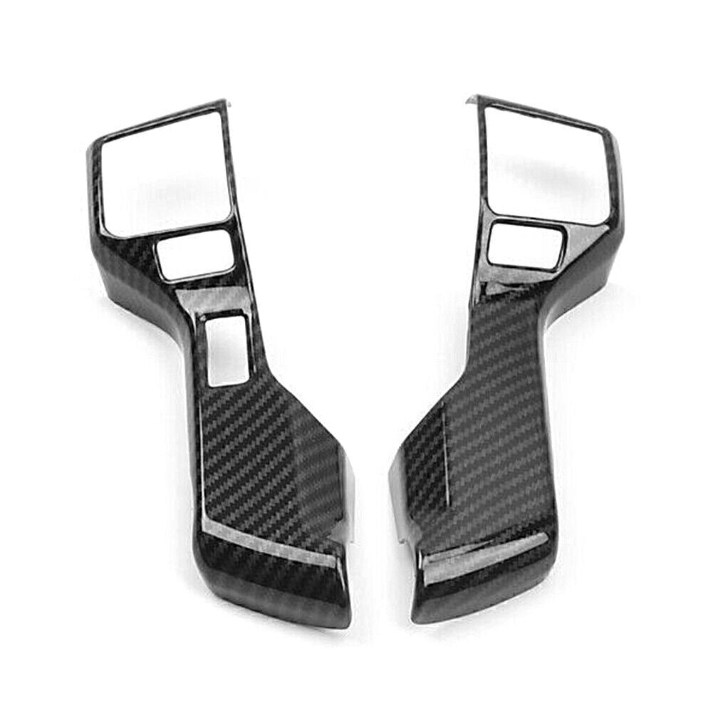 Fit 2014-2020 for Toyota TUNDRA Carbon Fiber ABS Interior Steering Wheel Cover Trim