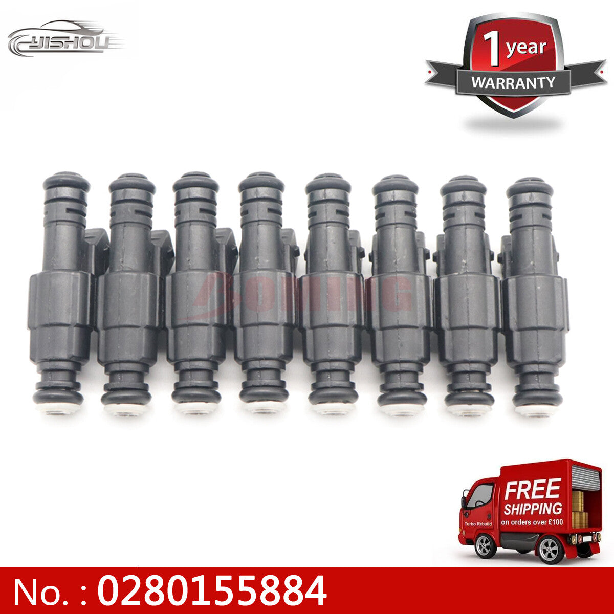 8-piece new fuel injector kit 0280155884 for Chevrolet Express for GMC K2500 K3500