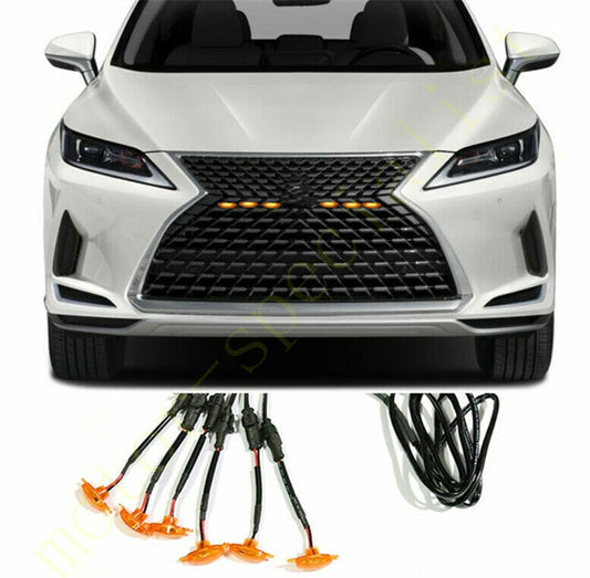 for Lexus UX200 250h 19-24 yellow Style Front Grill LED Marker Light Kit