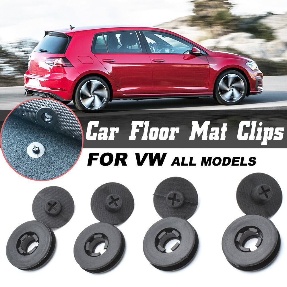 4x car floor mat clips carpet mounting brackets brackets for VW
