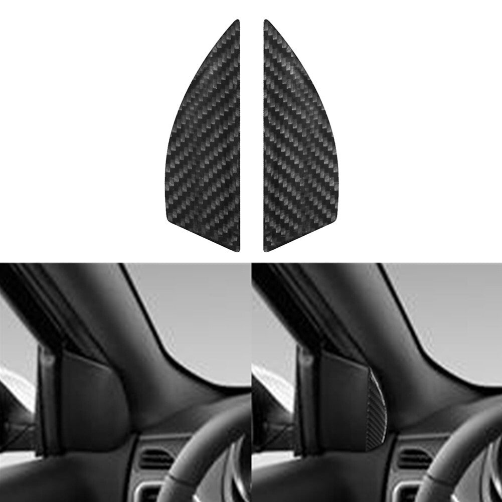 Suitable for Honda Accord 2013-2017 carbon fiber rear AC vent frame cover ABS- v