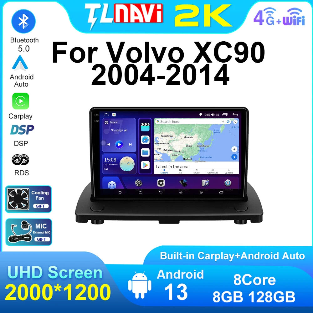 Android Car Radio for Volvo XC90 2004-2014 GPS Multimedia Player Stereo Screen