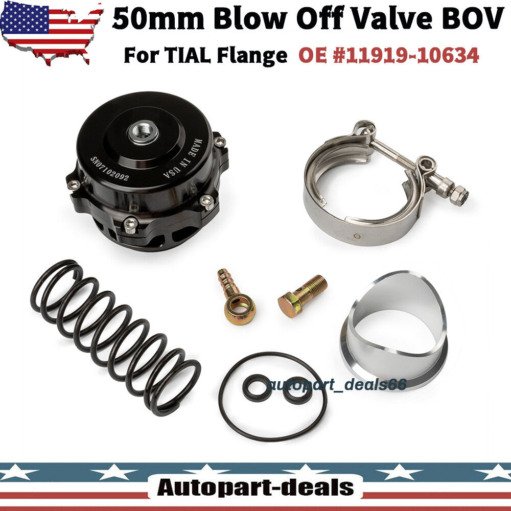 Q Series 50mm Blow Valve (Version 2) Suitable for TiAL Flange, Black