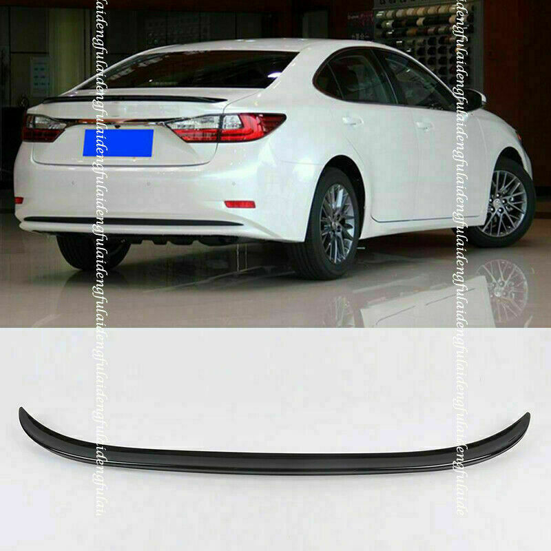 for Lexus ES350 ES300H 2015-2017 ABS GLOSSY BLACK REAR TRUNK LIP SPOILER TRIM 1X