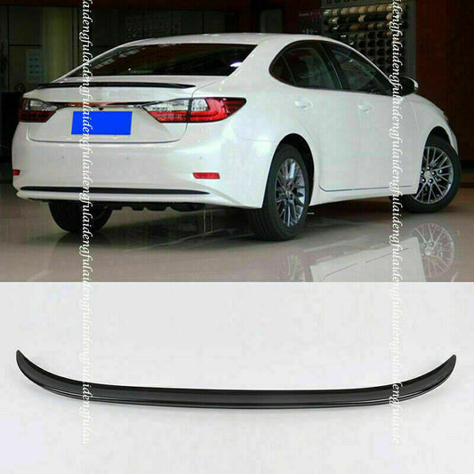 for Lexus ES350 ES300H 2015-2017 ABS GLOSSY BLACK REAR TRUNK LIP SPOILER TRIM 1X