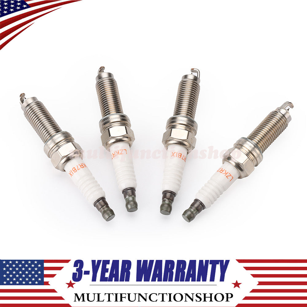 4PCS Fits 5787 ILZKR7B-11S for Honda 2008-2015 Iridium Spark Plugs 12290R48H01 Q