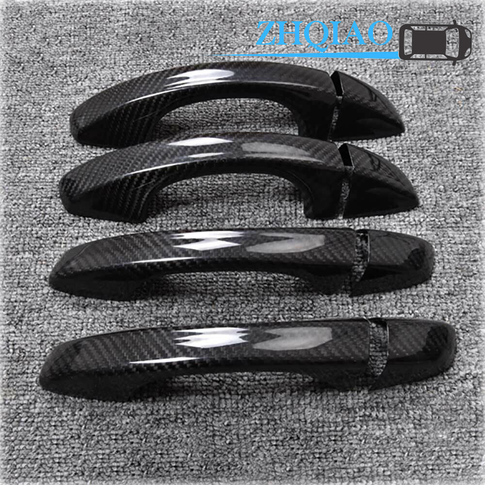 Carbon Fiber Side Door Handle Covers Trim Fit LAVIDA 13-16