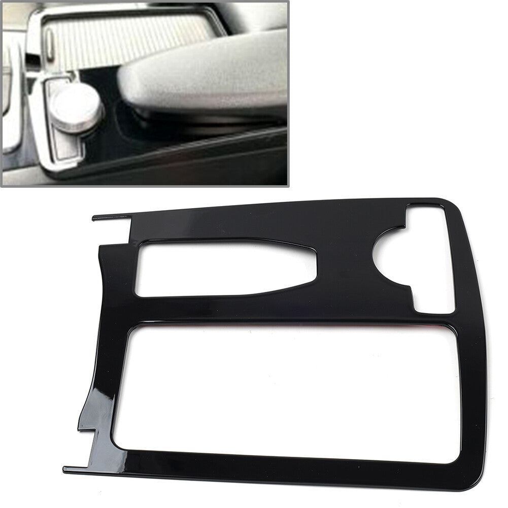 Water Cup Holder Gear Shift Panel Black for Mercedes-Benz C180 C200 W204 2008-13