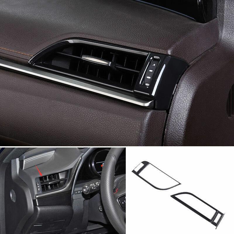 for Lexus ES250 300h 350 2019-2022 Black Wood Grain Console LR Air Outlet Vent