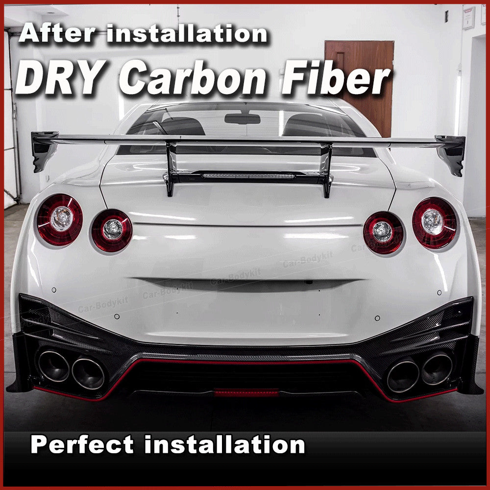for Nissan GTR R35 GT-R 2009-2020 DRY Carbon Rear Trunk Spoiler Boot Wing