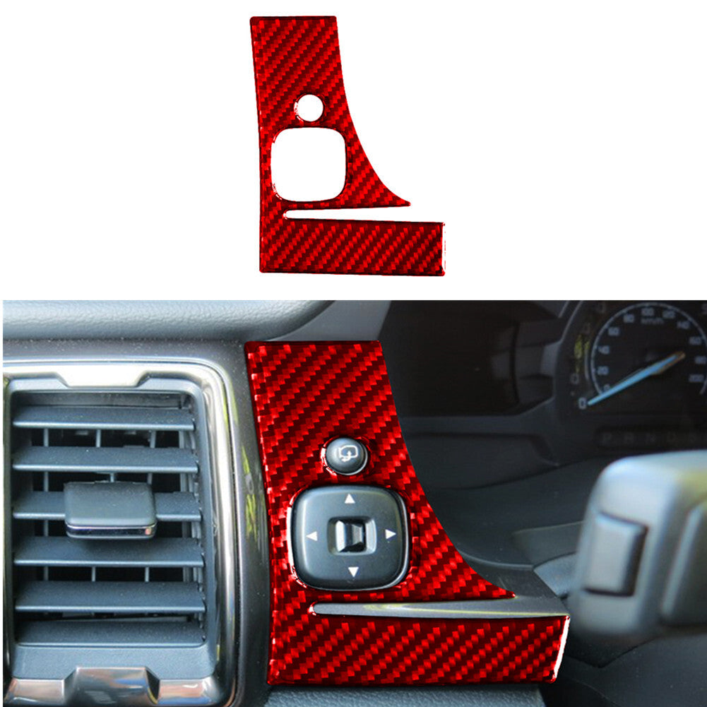 Red Car Rear Reading Light Trim Interior Carbon Fiber Trim for Audi Q7 2016-2019 v