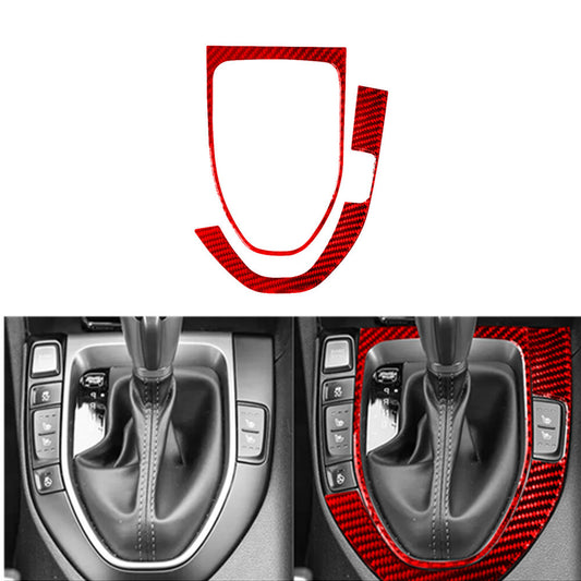 Red Carbon Fiber Navigation Cover Trim for Subaru Outback Legacy 2015-2017 TypeA v
