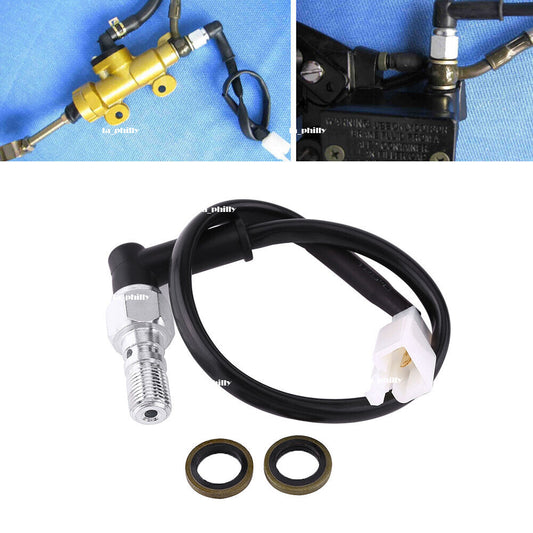 Motorcycle Hydraulic Brake Pressure Rear Light Switch Hollow Banjo M10X1.25mm Q