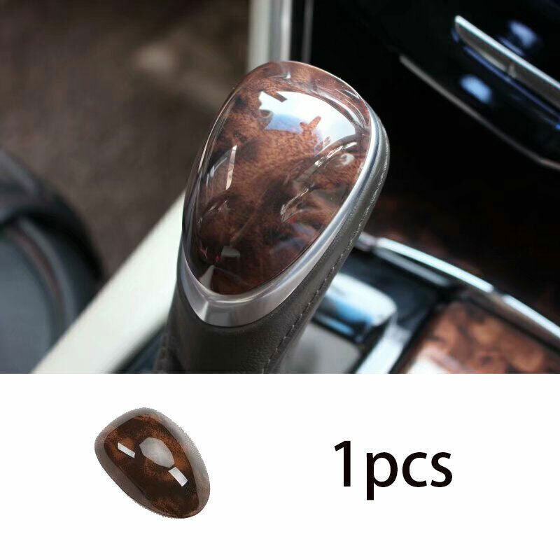 for Cadillac XTS 2013-17 Agate Wood Grain Console Gear Shift Knob Cover Trim 1P