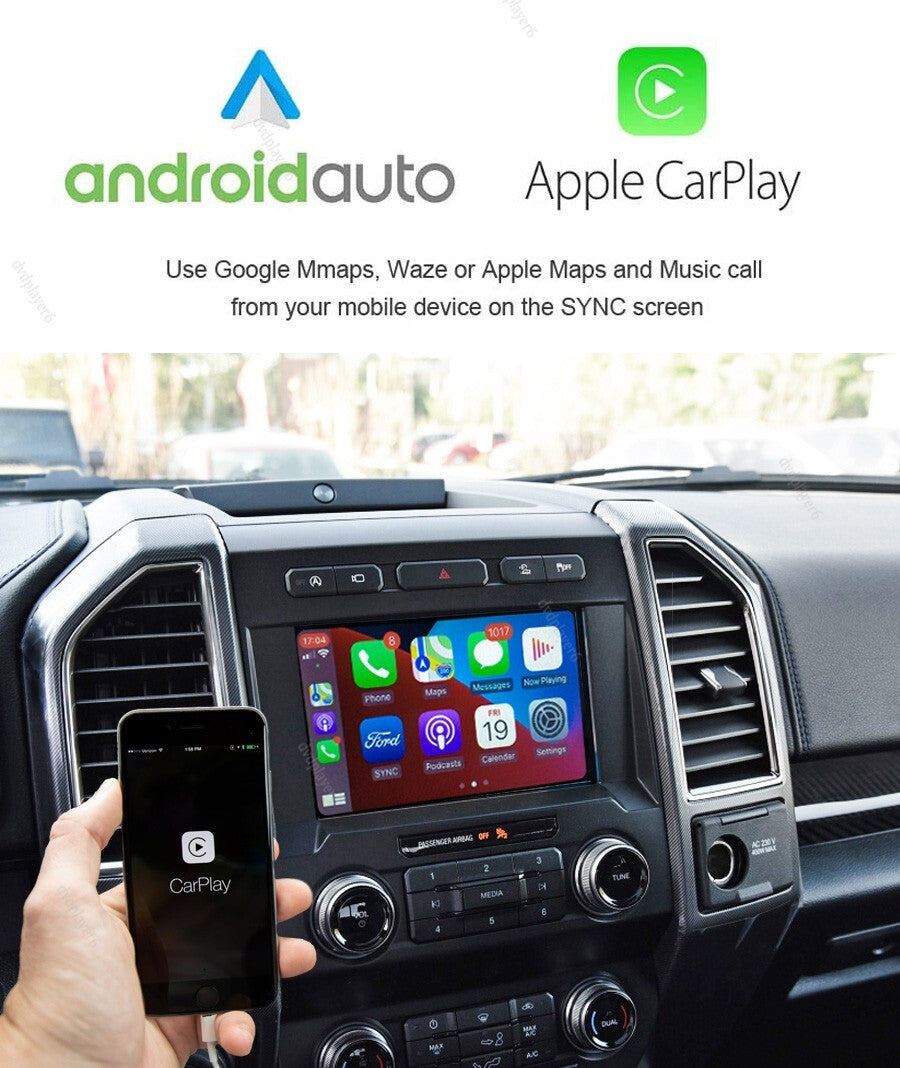 for Ford F150 2015-2021 4' to 8' SYNC3 conversion upgrade w/Carplay Navi