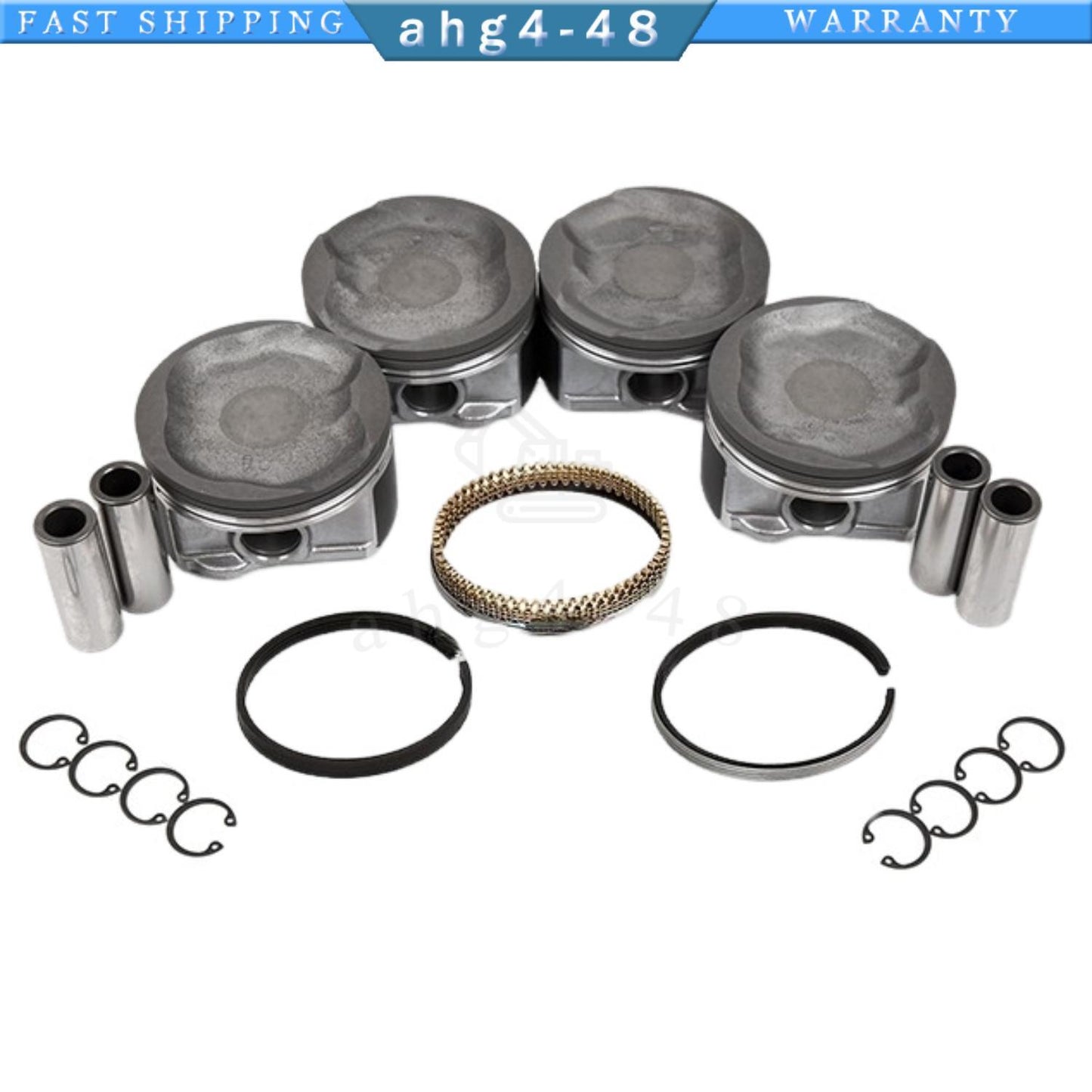 Suitable for 05-16 Tacoma 2.7L DOHC 16V 2TRFE 4-piece engine piston kit
