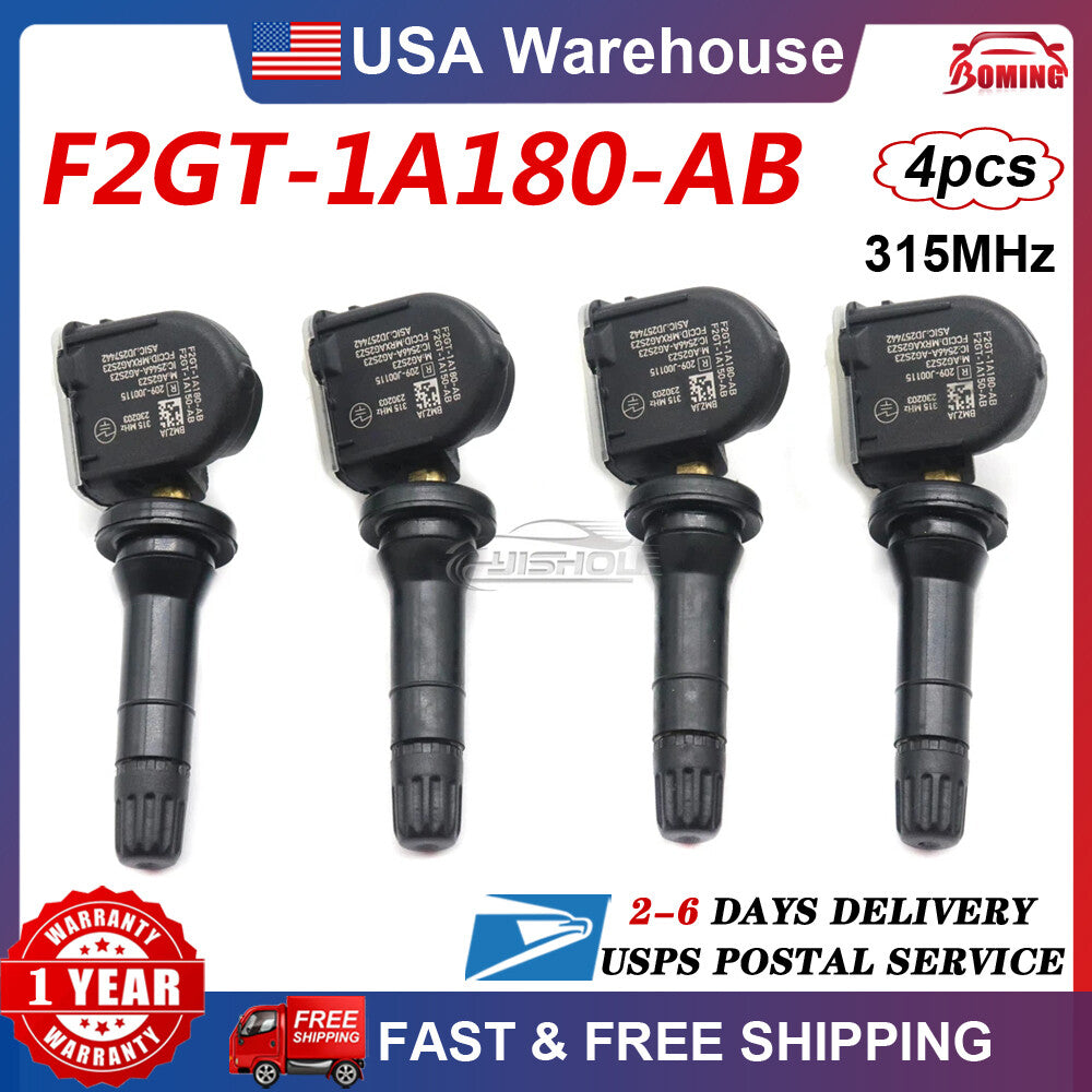 4-pack of tire pressure sensors for F-150 Explorer for Mustang F2GZ-1A189-AB F2GT-1A180-AB