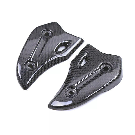 100% Carbon Fiber Heel Cushion Cover for Suzuki GSX1300R Hayabusa 2021-2024