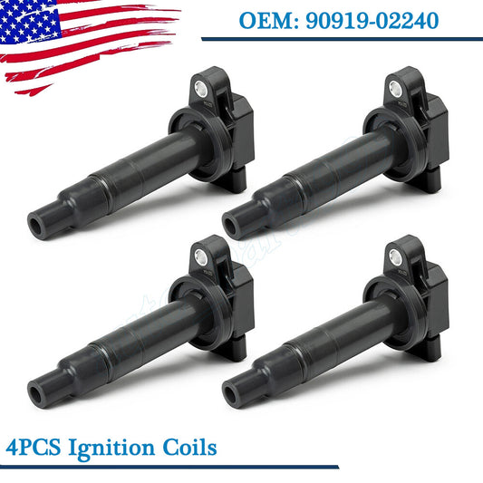 4 Ignition Coils 90919-02240 for Yaris Echo Prius for Scion xA xB 1.5L UF316- n