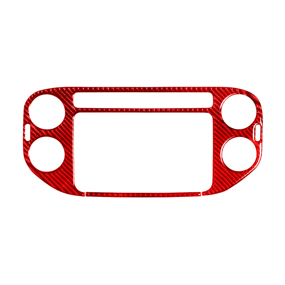 3X Red Carbon Fiber Center Console Panel Cover Trim For Matrix 2009-14 v