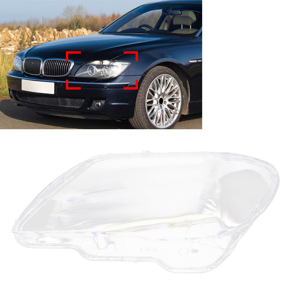Front Headlight Replacement Lens Shell Cover FIT for BMW 7 Series E65 E66 2005-2008