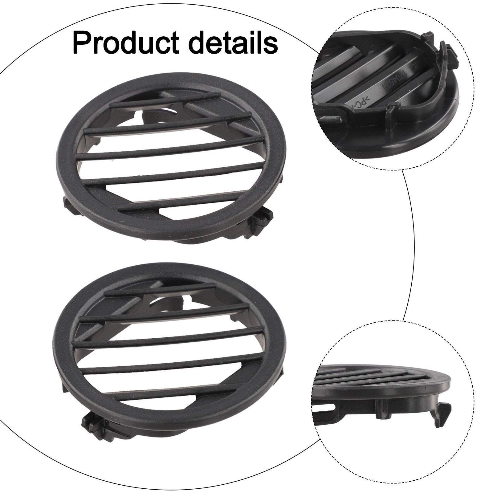 2 pcs Black for DASH Air Ac Vent for Mercedes X204 GLK350 GLK280 GLK250