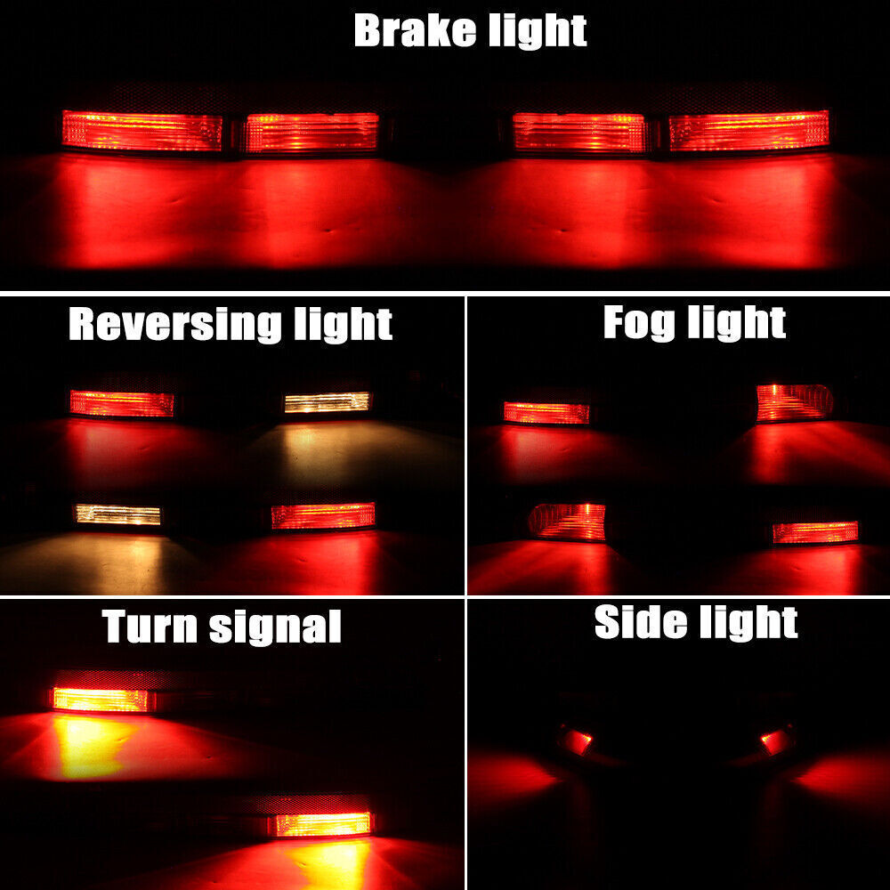 Right Side Rear Bumper Lower Tail Stop Lamp Light W/5 Bulbs for Audi Q7 16-2021 Q