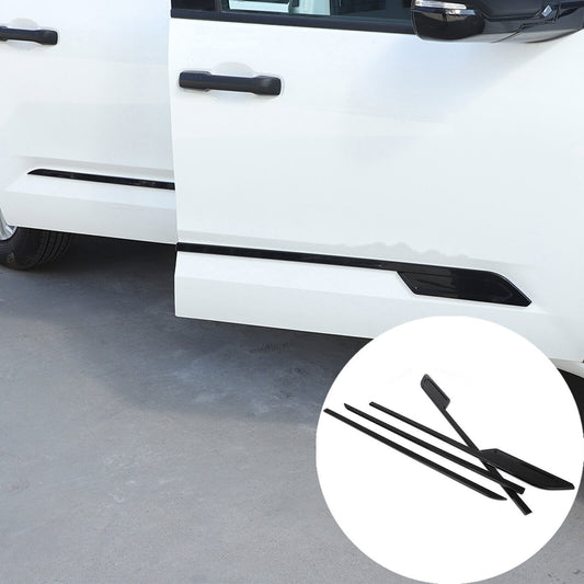 For 22-2024 for Toyota Tundra ABS Gloss Black Door Side Body Moulding Cover Trim 4X