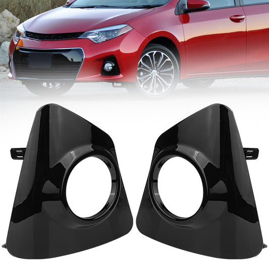 2X Left  Right Fog Light Cover Trim Bezel For 2014 2015 2016 for Toyota for Corolla S
