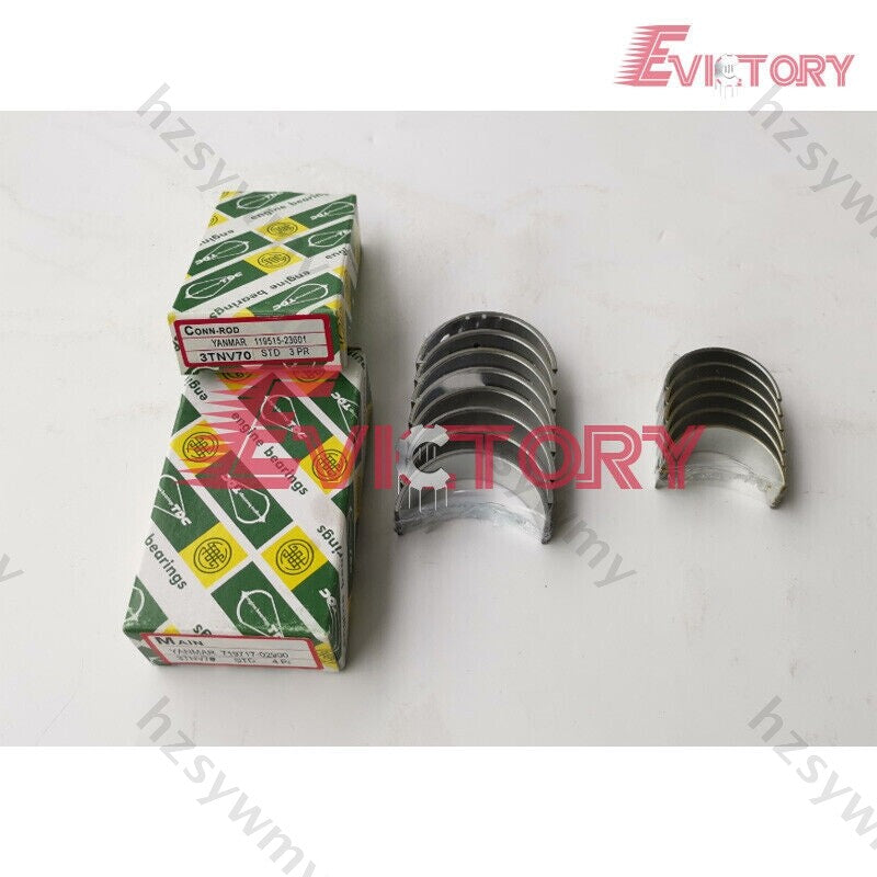 Rebuild kit for piston rings, washers, and bearings for 3TNV70 engines.