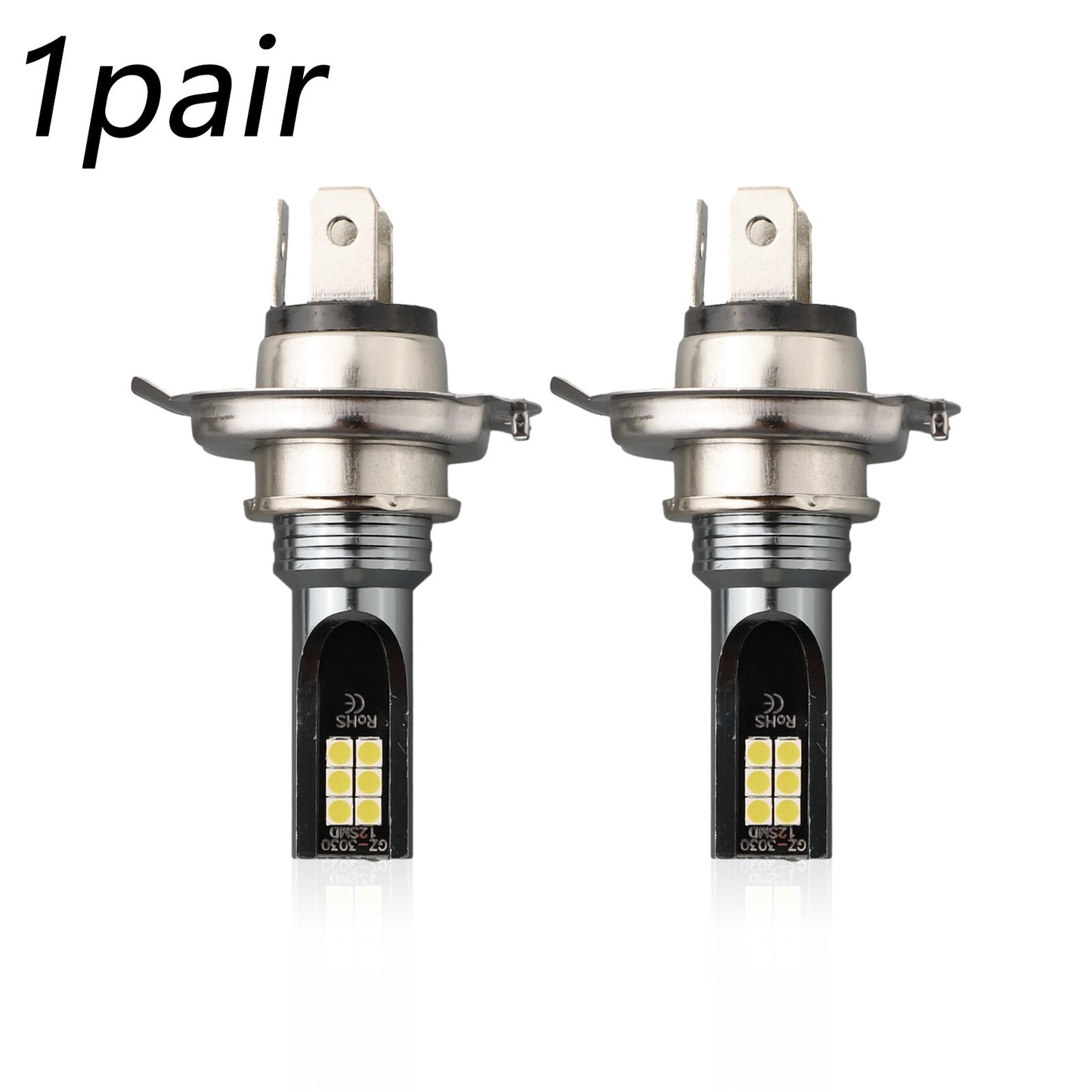 2PCS H4 9003 HB2 LED Headlight Bulbs Kit High Low Beam 3000K Golden Yellow v