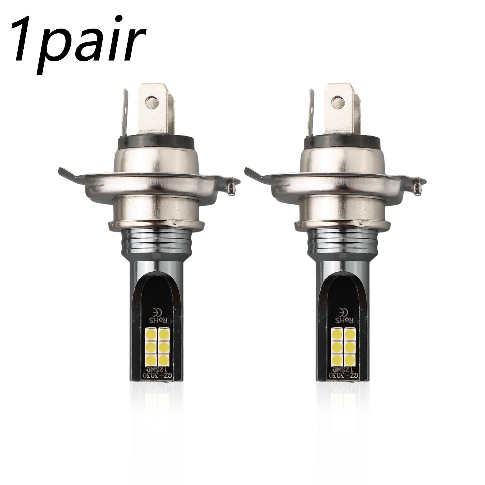 2PCS H4 9003 HB2 LED Headlight Bulbs Kit High Low Beam 3000K Golden Yellow v
