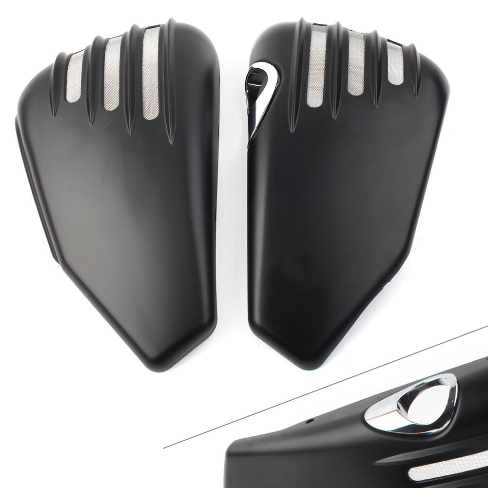 Mattschwarz Batterieseitenabdeckungsschutz F¨¹r for Harley Sportster Modelle 04-13