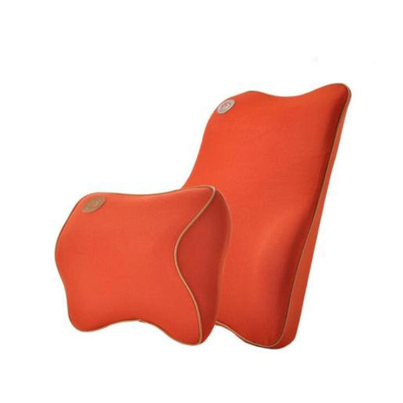 Memory foam pillow, neck pillow, headrest, backrest, wooden support, car travel cushion - n