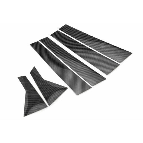 Carbon Fiber Pillar Panel Window Door Trim Cover for Hyundai Sonata 2020-2023 PC