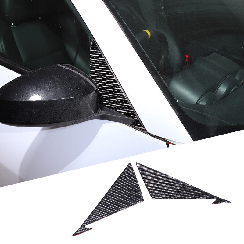 ABS matte black navigation screen outer frame cover for Corvette C8 2020-2023