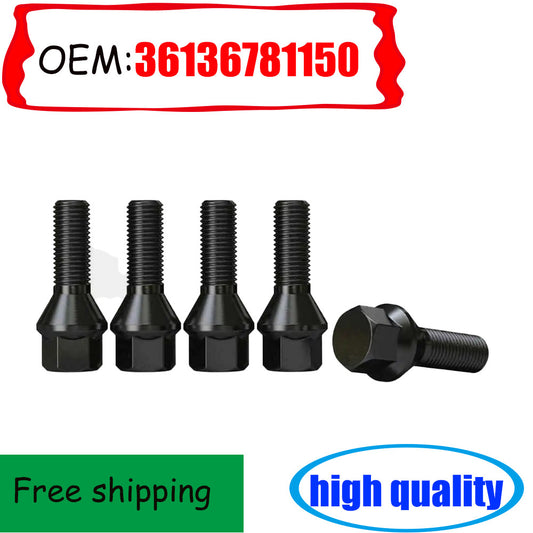 5-piece set of wheel lug bolts and nuts suitable for E46, E90, E39, E60, E53, 361, 367, 81, 150, M121.5- n