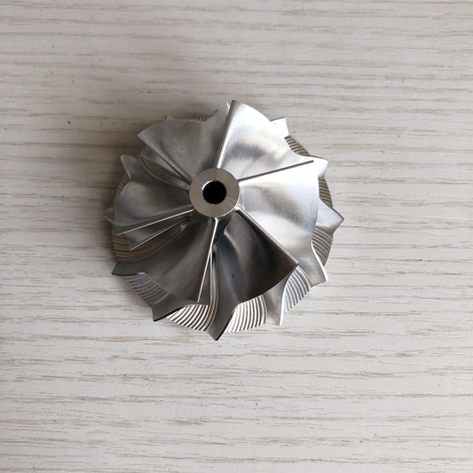 K16 reverse 49.60/62.00mm 6+6 blade performance billet compressor wheel
