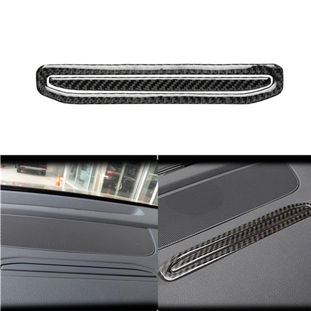 Carbon Fiber Climate control Panel Cover Trim For Outlander 2014-2016 v