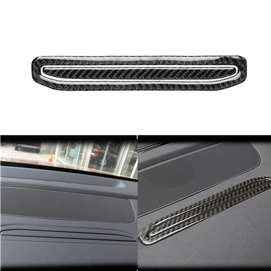 Carbon Fiber Climate control Panel Cover Trim For Outlander 2014-2016 v