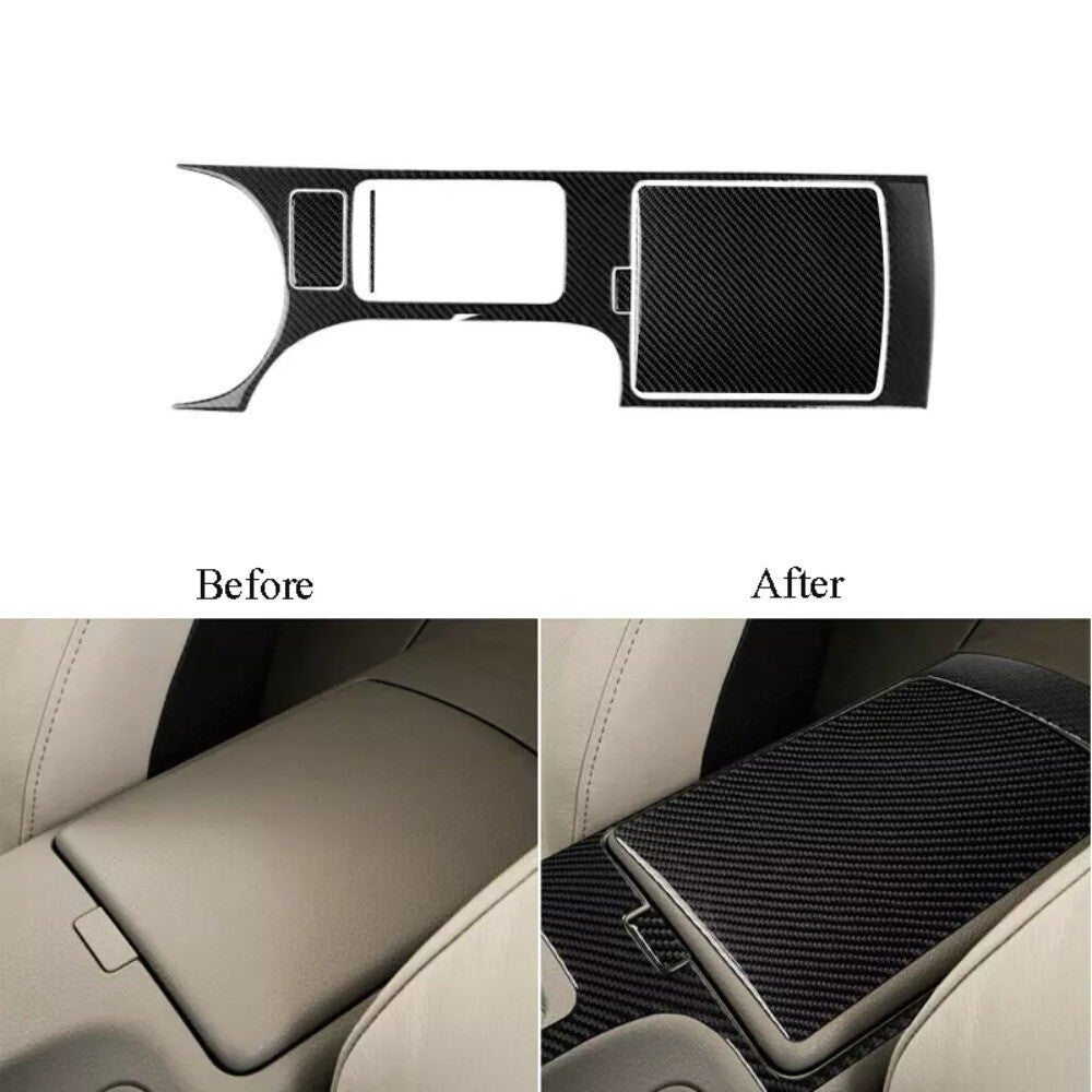 5pcs Carbon Fiber Central Control Box Panel Trim Cover For 350Z 06-09 New n