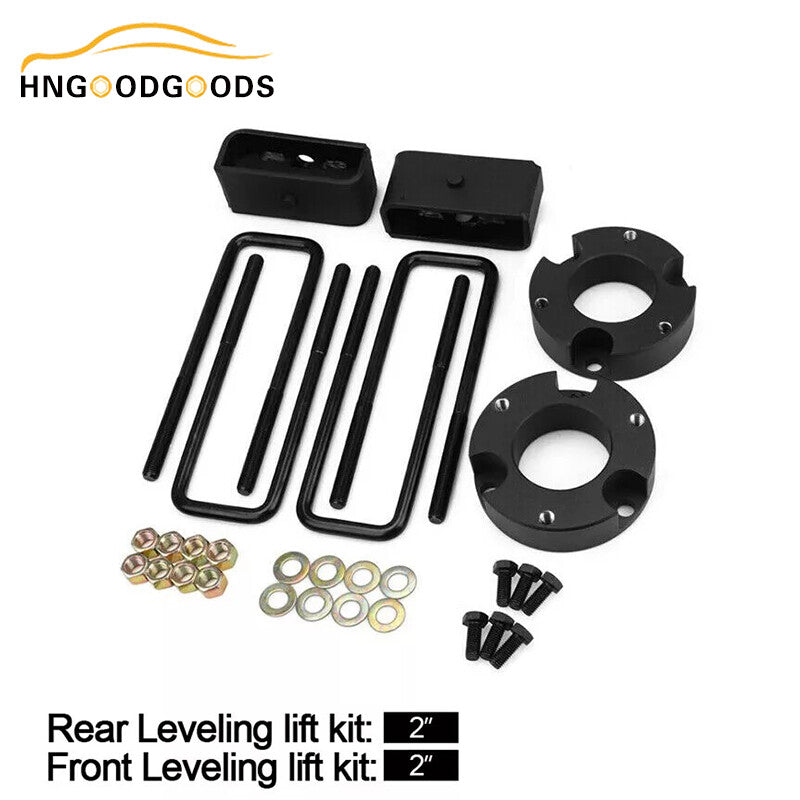 2-inch front and 2-inch rear leveling lift block kit with strut spacing suitable for Tacoma 2005-2023.