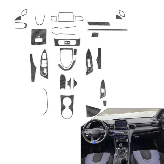 Carbon Fiber Interior Cover Trim Kit for Hyundai for Veloster JS N 2019-2022 2020
