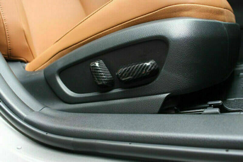 5Pcs for Lexus UX 200 250h 2019-2022 Carbon Fiber for Seat Adjust Button Cover Trim