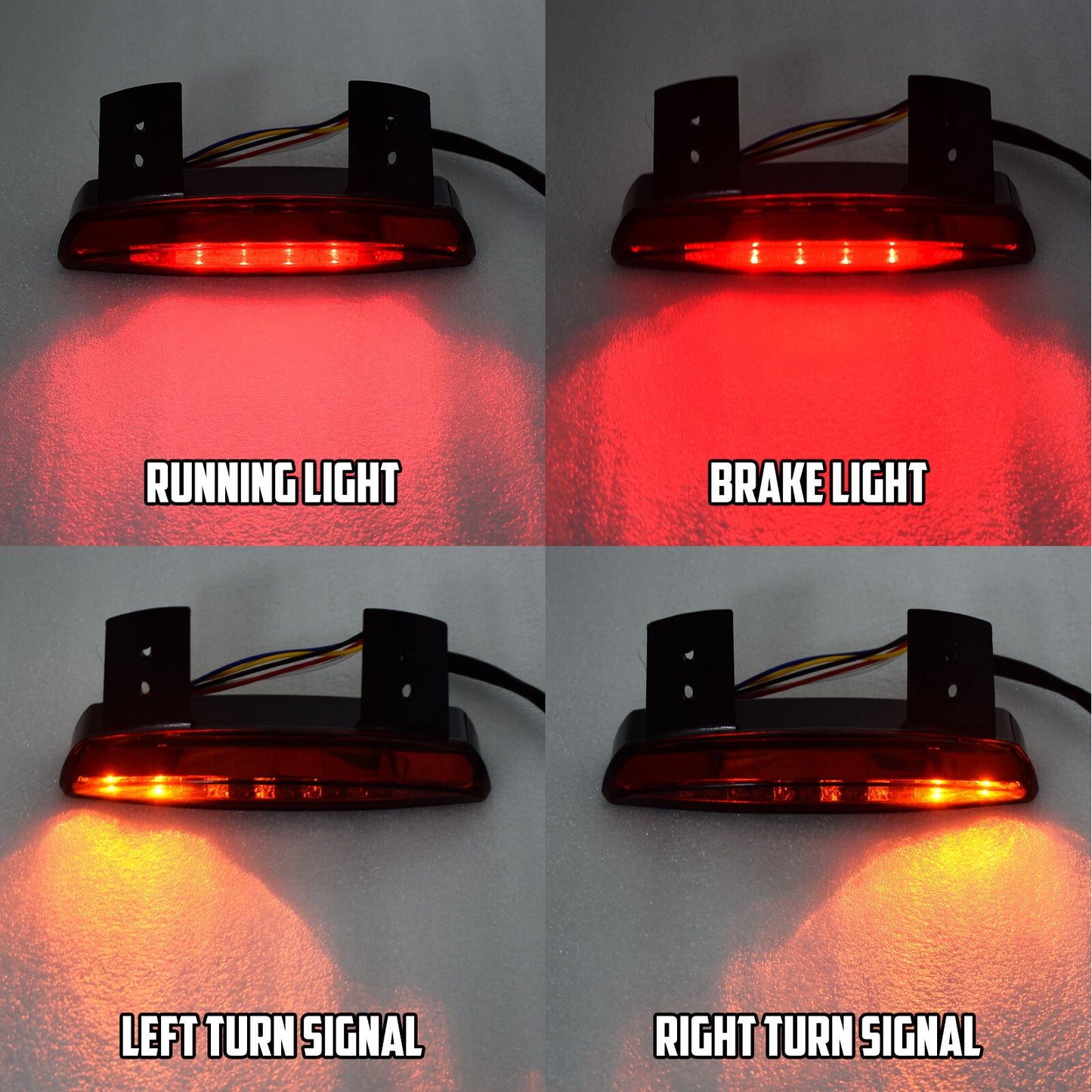 Chopped Smoke Lens Turn Signal Rear Brake Tail Light Fit for Harley Sportster XL