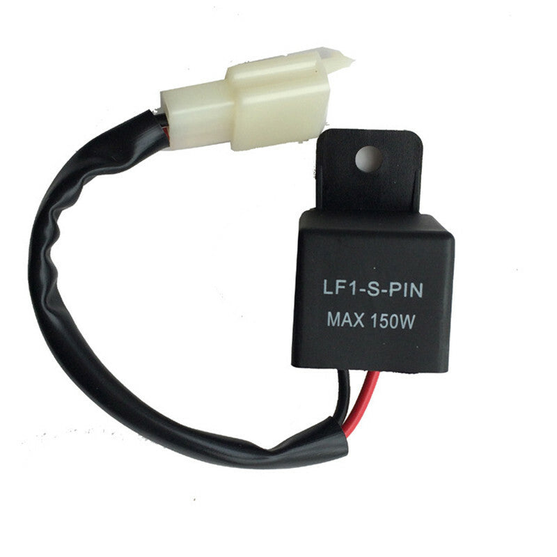 12V 2Pin Electronic LED Flasher Relay Motorcycle Turn Signal Bulb Hyper Flash