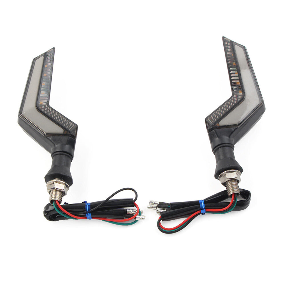 Flasher LED Turn Signal Lights Amber Blinker DRL Red Lamp Fit for Honda Motorcycle Q