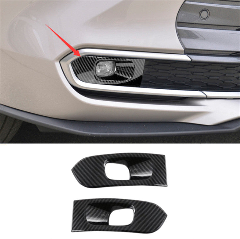 ABS Carbon Fiber Front Fog Light Lamp Frame Cover Trim for Toyota for Sienna 2021-24