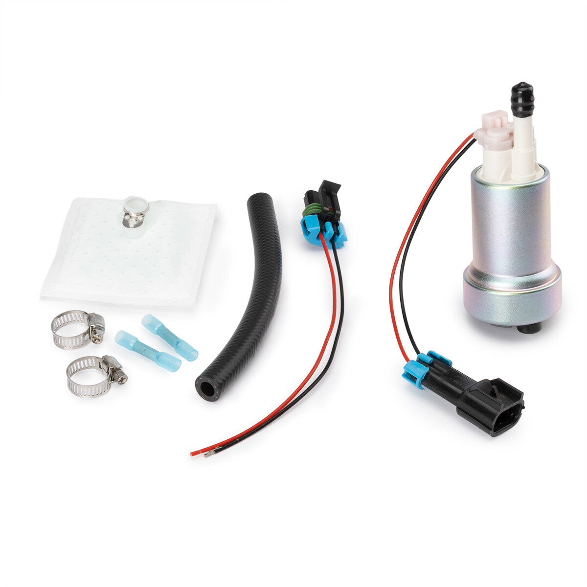 Universal fuel pump for Walbro 450 LPH high-flow intake manifold, compatible with F90000267- v