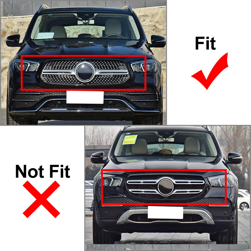 GTR Style Front Bumper Grille for Benz GLE Class W167 Dexule Version 2020-2023